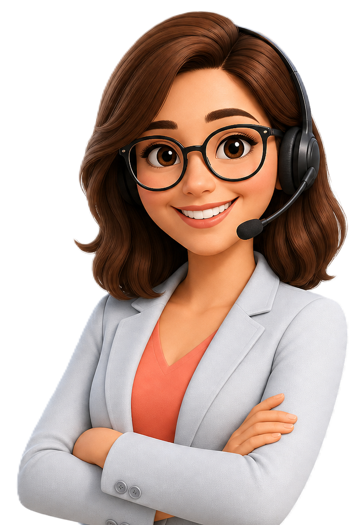 Support specialist with headset, ready to help